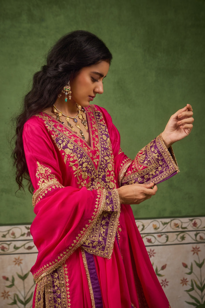 Inayat Fushia Purple Kurta Set of 3