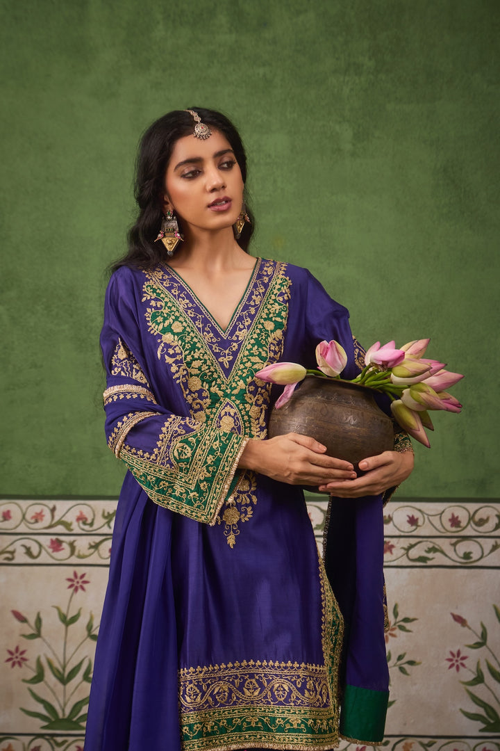 Inayat Blue Green Kurta Set of 3