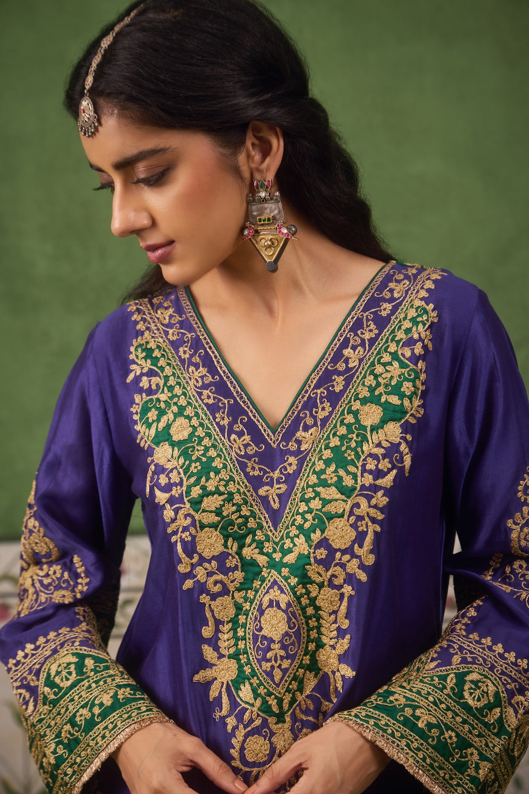 Inayat 2.0 Blue Green Kurta Set of 3