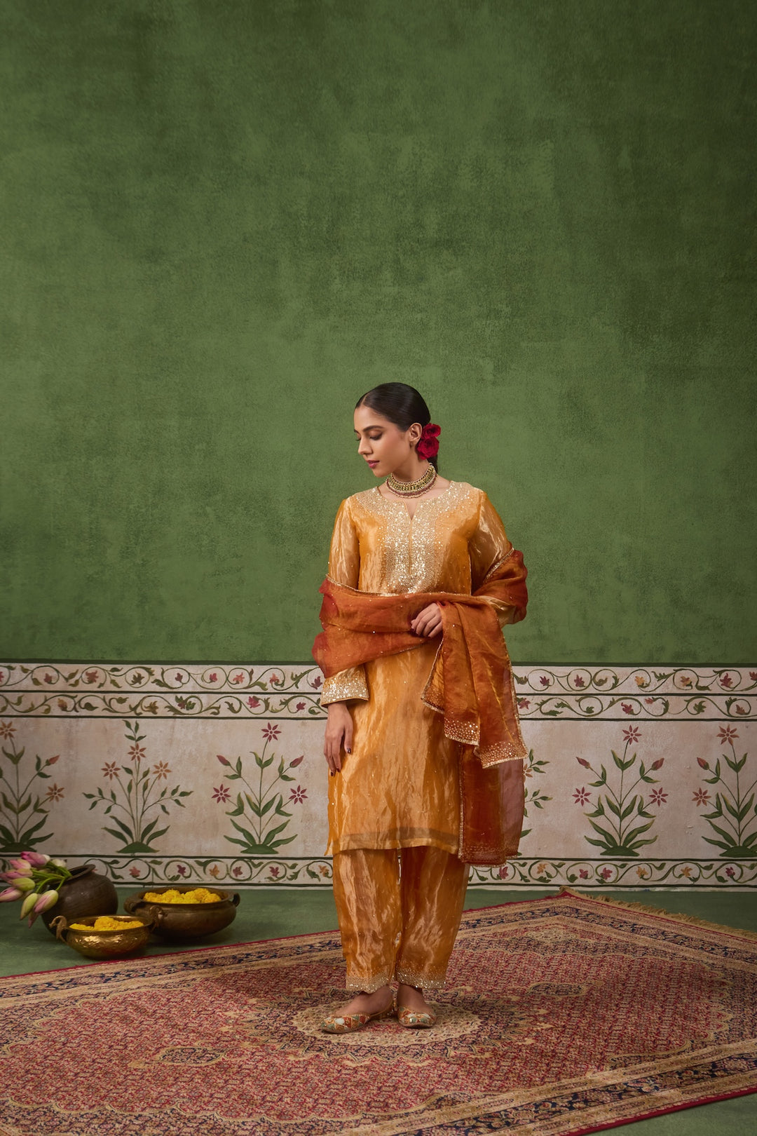 Kikli Yellow Kurta Set of 3