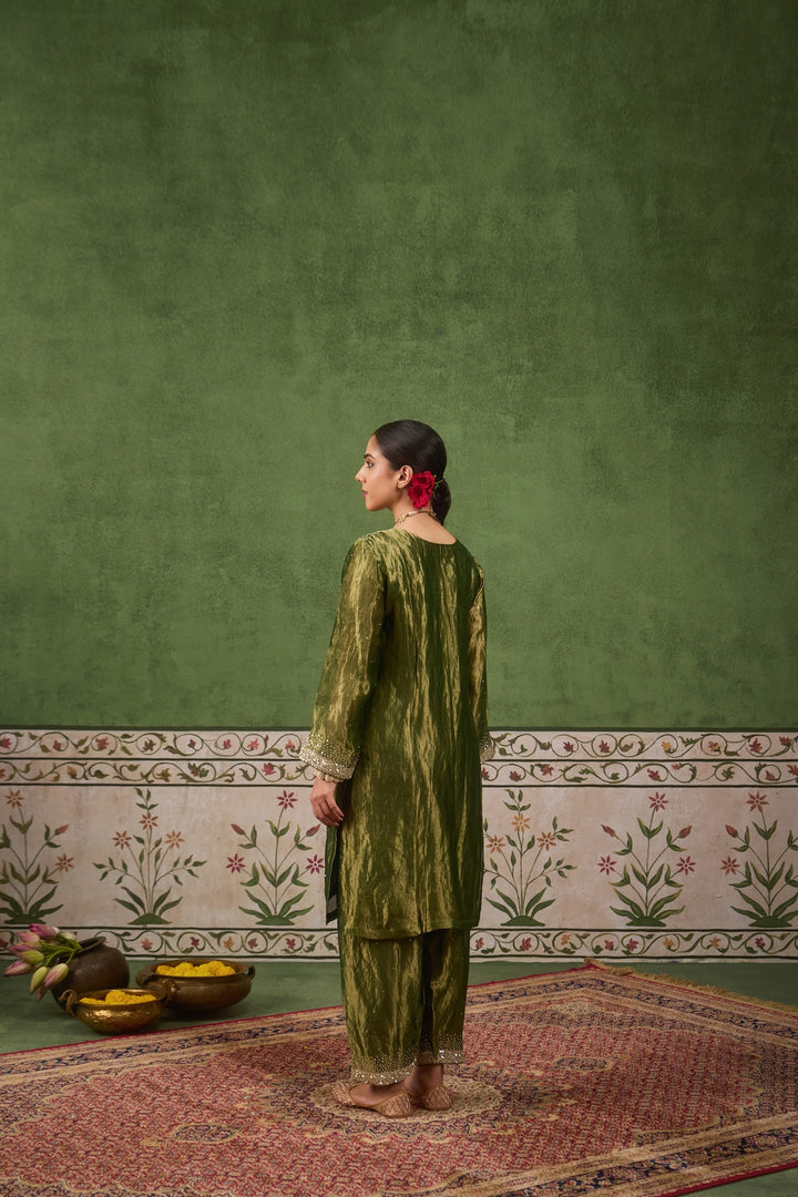 Kikli Green Pink Kurta Set of 3