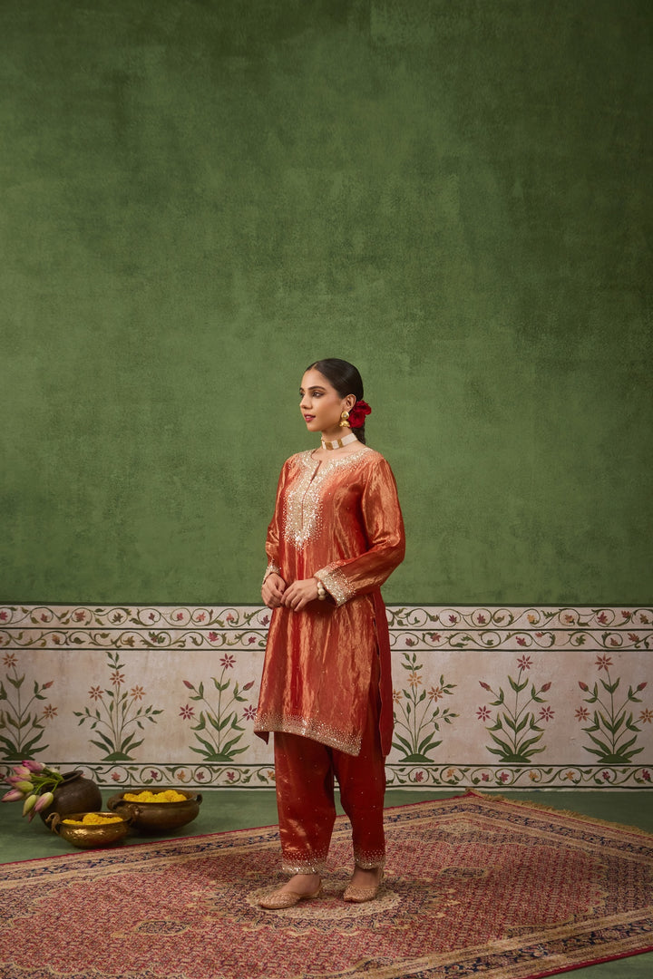 Kikli Rust Kurta Set of 3