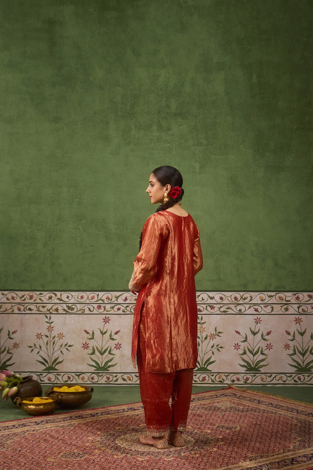 Kikli Rust Kurta Set of 3