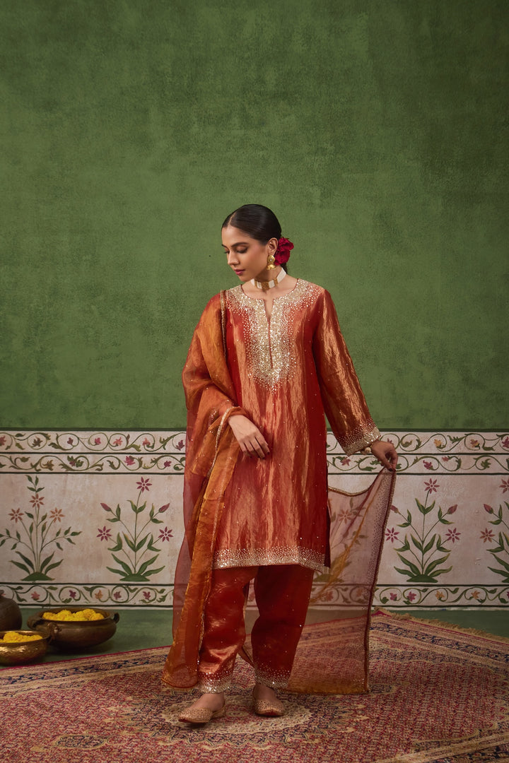 Kikli Rust Kurta Set of 3
