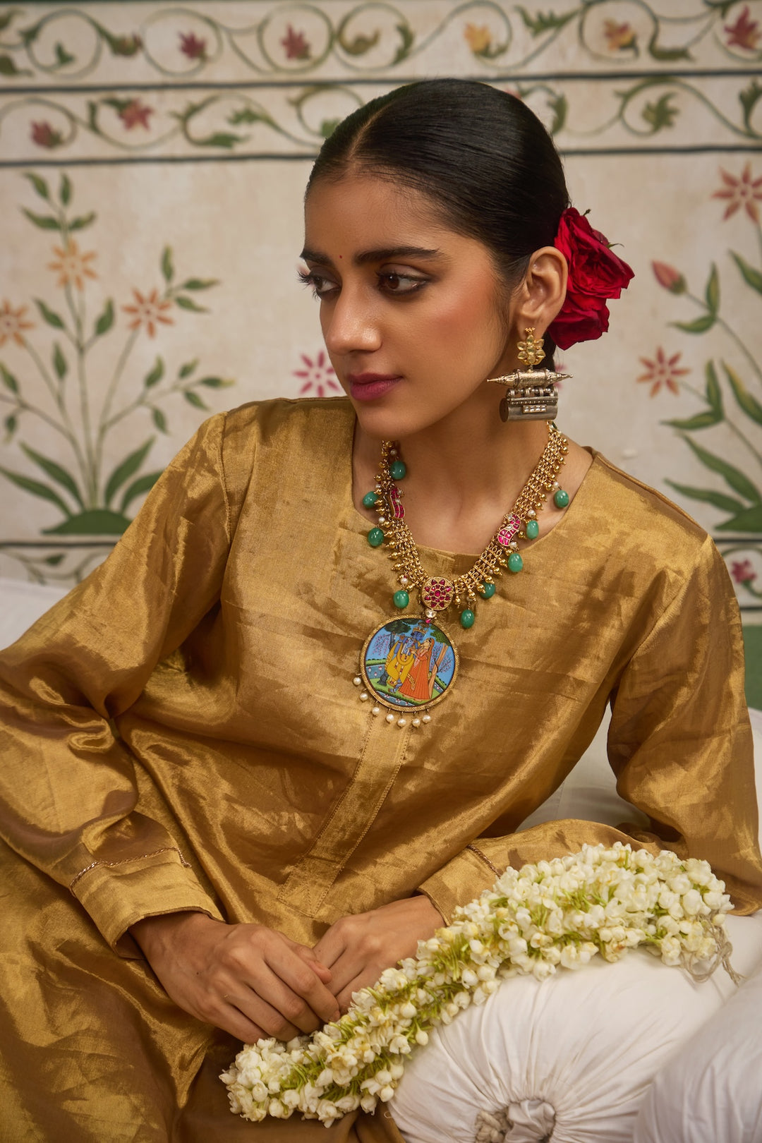 Inayat 2.0 Gold Tissue Kurta Set of 3