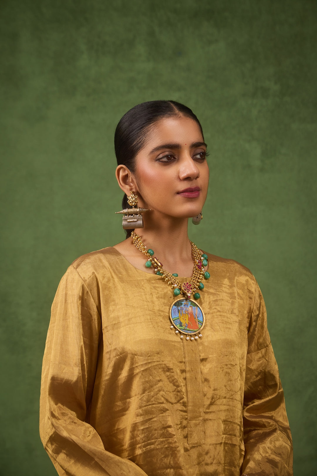 Inayat 2.0 Gold Tissue Kurta Set of 3