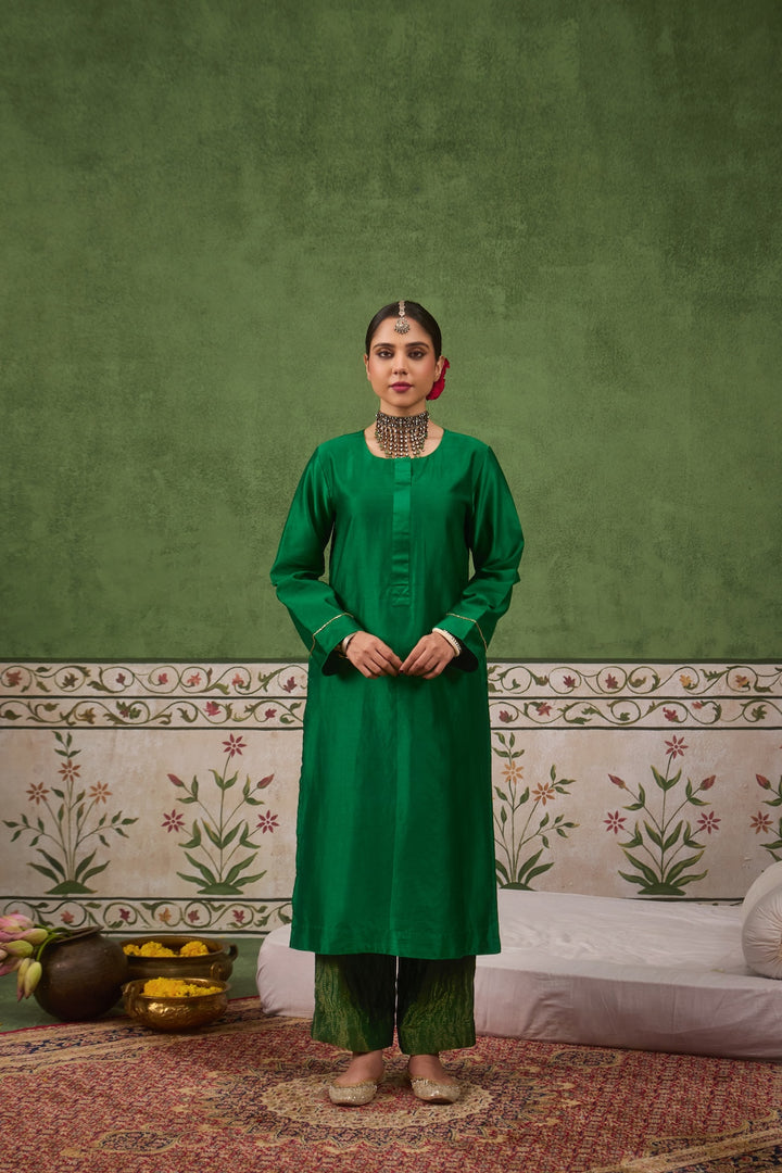 Inayat 2.0 Panna Green Kurta Set of 2