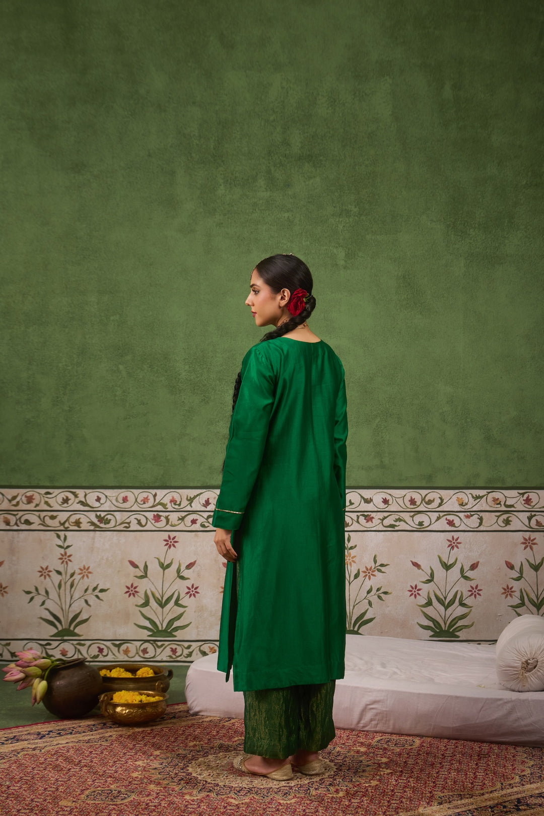 Inayat 2.0 Panna Green Kurta Set of 2