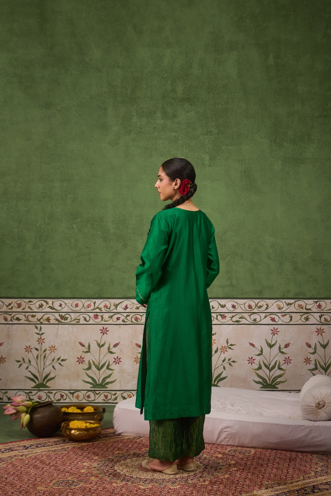 Inayat 2.0 Panna Green Kurta Set of 2