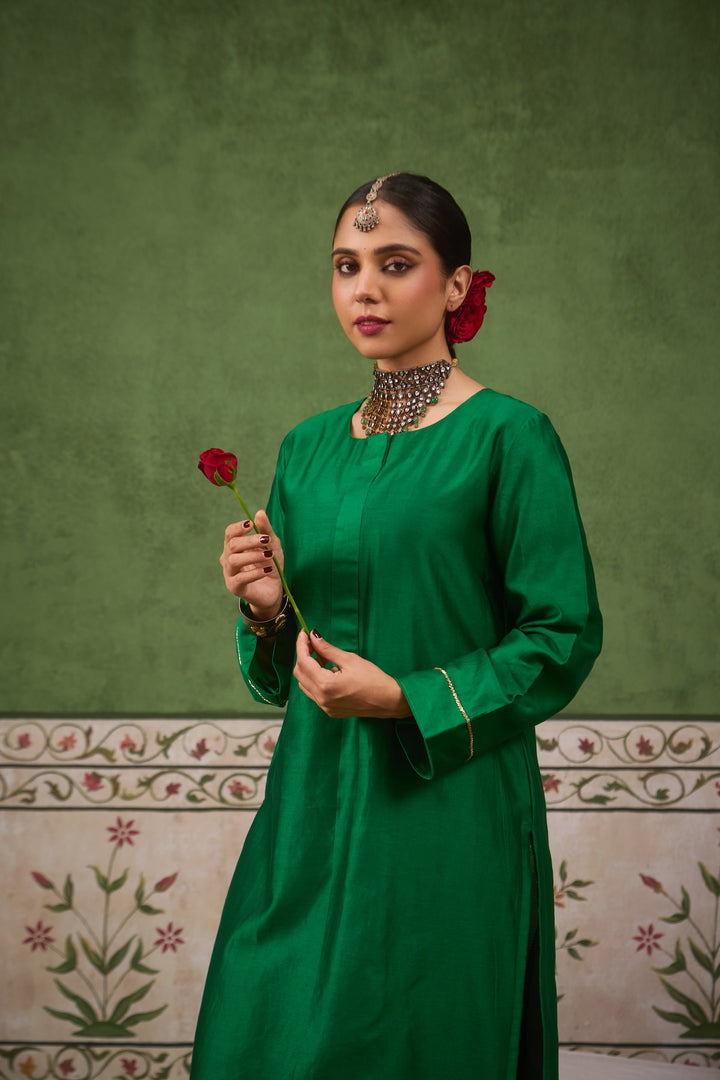 Inayat 2.0 Panna Green Kurta Set of 2