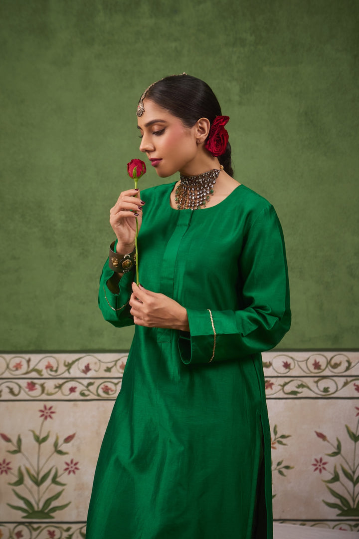 Inayat 2.0 Panna Green Kurta Set of 2