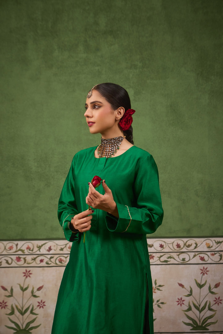Inayat 2.0 Panna Green Kurta Set of 2
