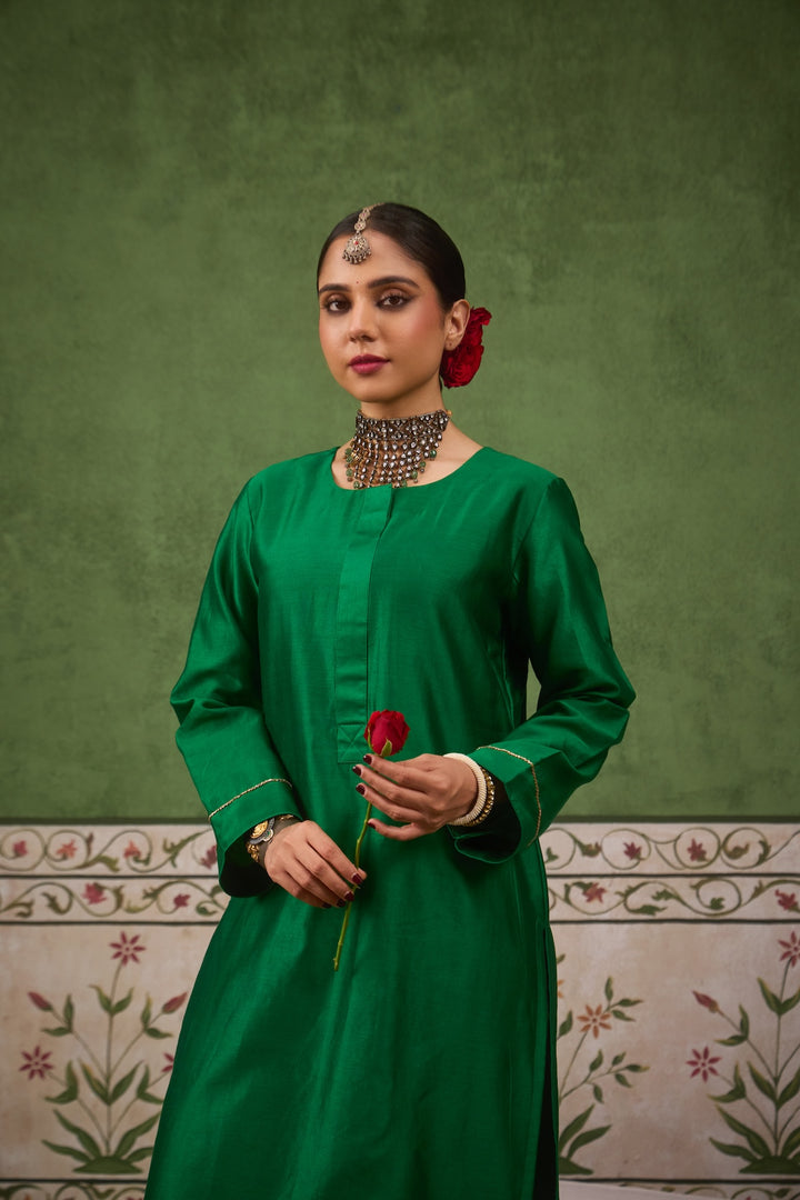 Inayat 2.0 Panna Green Kurta Set of 2