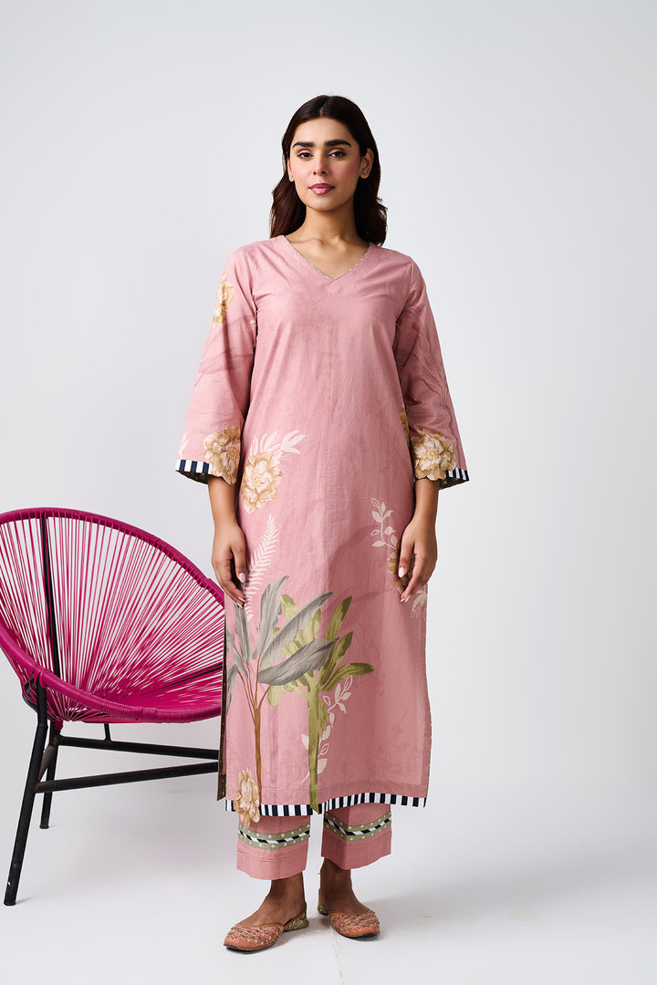 Noor Old Rose Kurta Set of 3