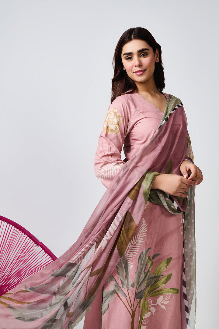 Noor Old Rose Kurta Set of 3