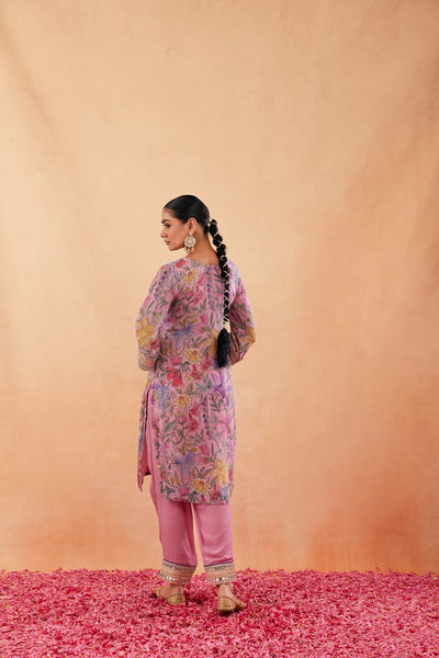 Ishq Pink Straight KURTA WITH SALWAR AND DUPATTA- SET OF 3