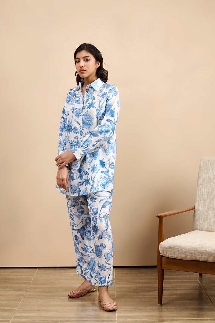 Linen Blue Co-Ord - SET OF 2