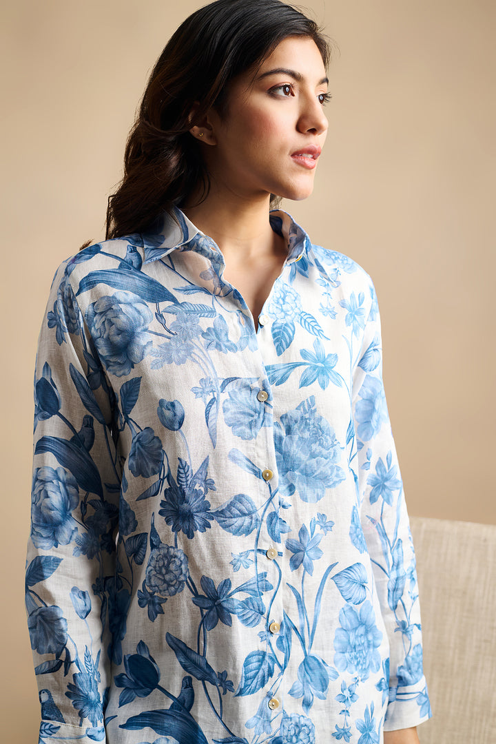 Linen Blue Co-Ord - SET OF 2