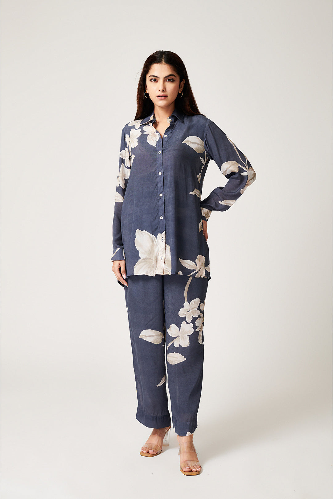 Jasmine Grey Co-ord Set - Set of 2