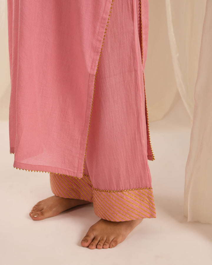 Old rose kurta set of 2