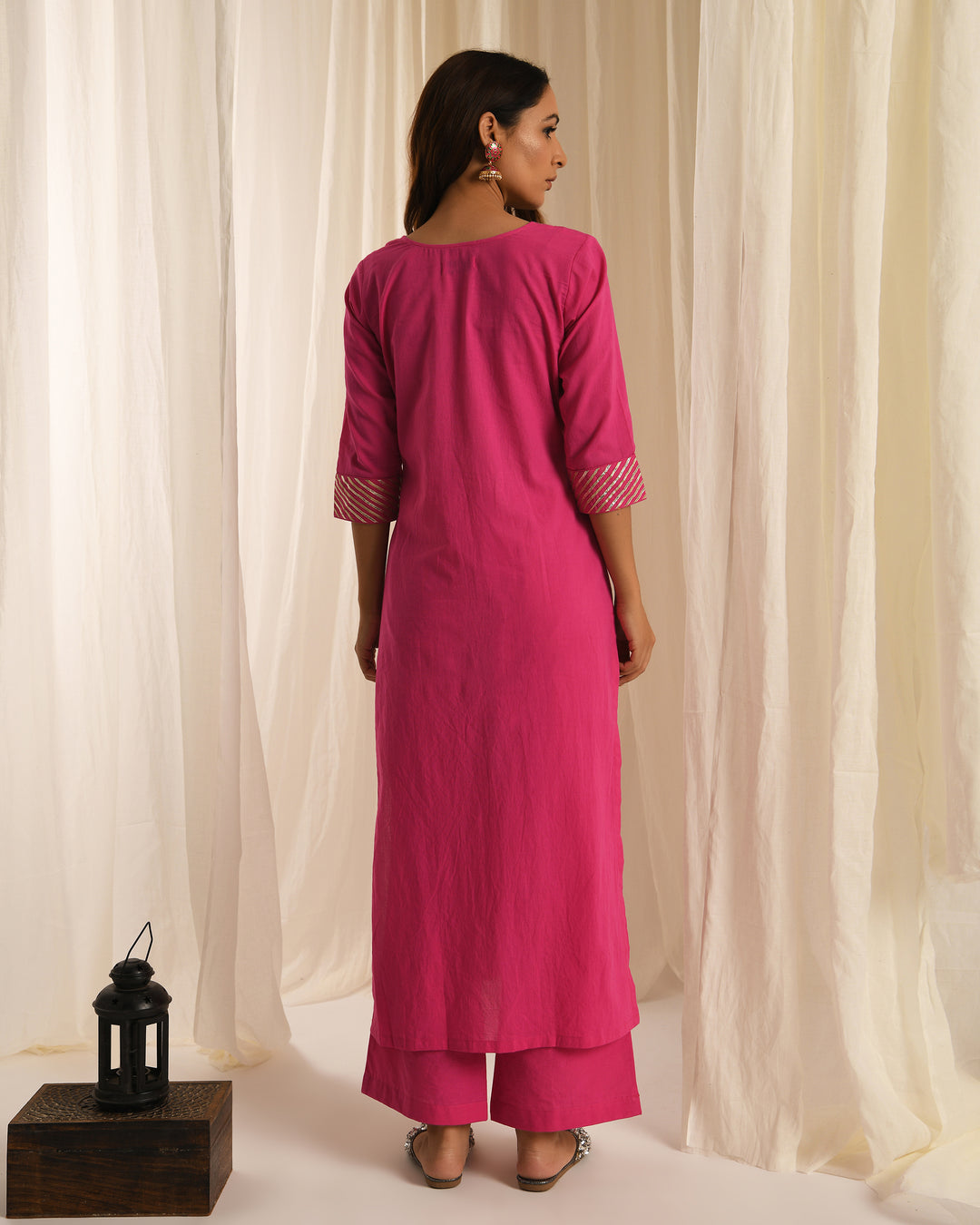 Rani gota kurta set of 3